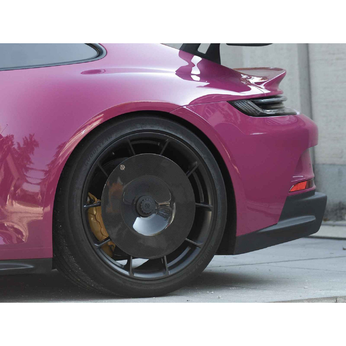 EVO carbon fiber rear axle discs for Porsche 992