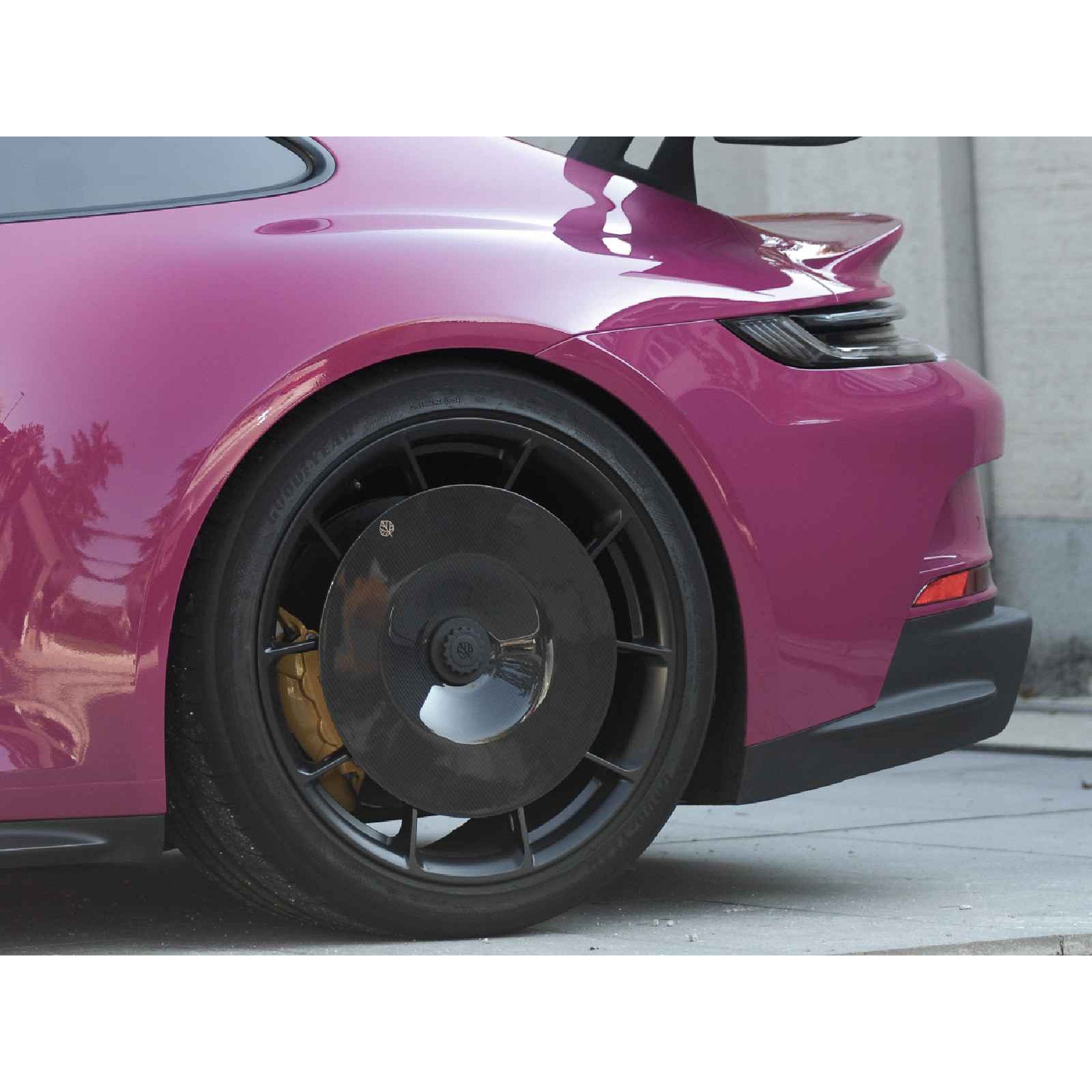 EVO carbon fiber rear axle discs for Porsche 992