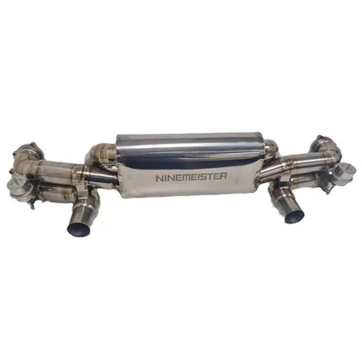Sports exhaust with flap-controlled rear silencer, titanium – Ninemeister – Porsche 718 Boxster / Cayman 4.0L