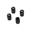 Ninemeister Wheel Valve Cap Set made of Black Anodized Billet Aluminum