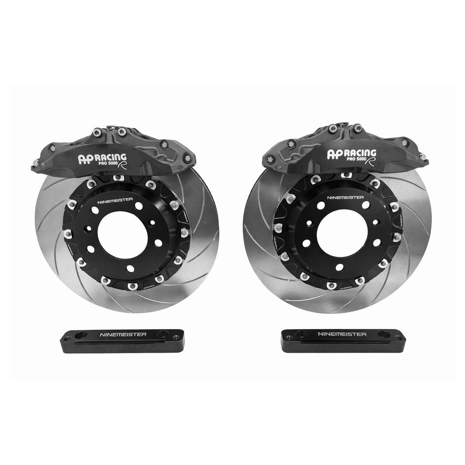 AP Racing 6-piston brake calipers and discs for the front axle. Suitable for Porsche Boxster/Cayman
