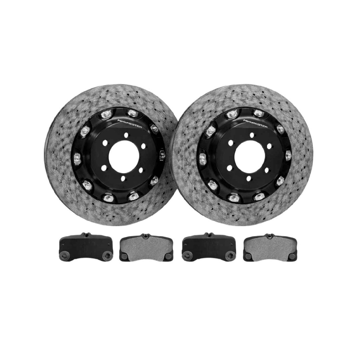 Carbon-ceramic brake disc and pad set for the rear axle - OEM replacement part. Suitable for Porsche 997 Turbo / GT2 / GT3 / GT3 RS
