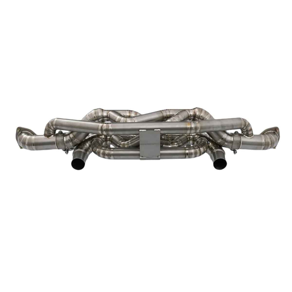 Sports exhaust system with bypass Z-pipe, titanium – Ninemeister – Porsche 718 Boxster / Cayman