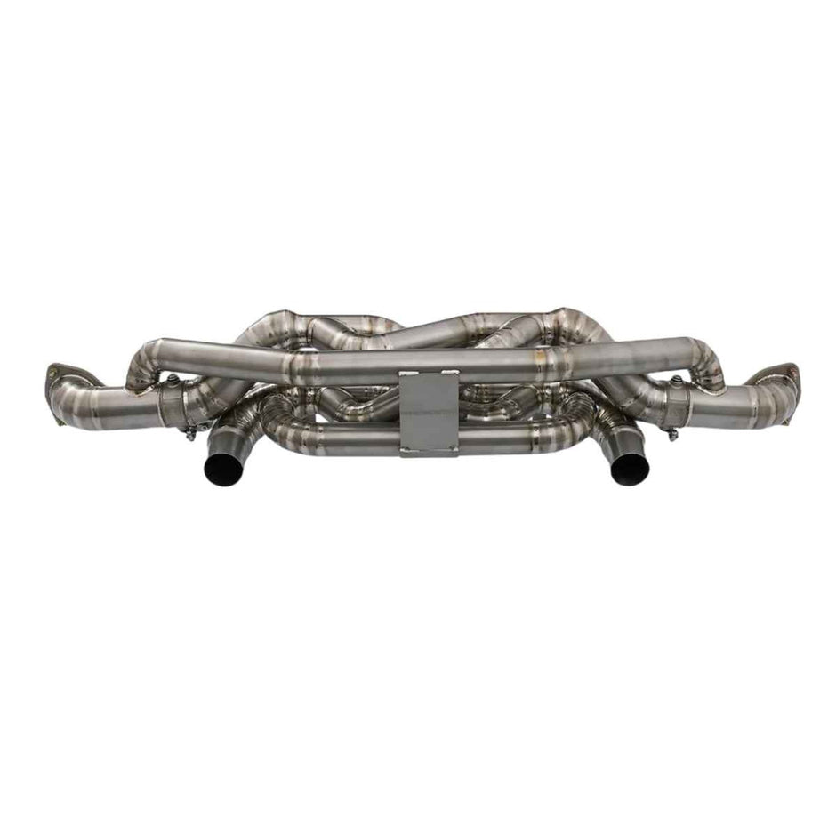 Sportauspuffanlage mit Bypass-Z-Rohr, Titan – Ninemeister – Porsche 718 Boxster / Cayman