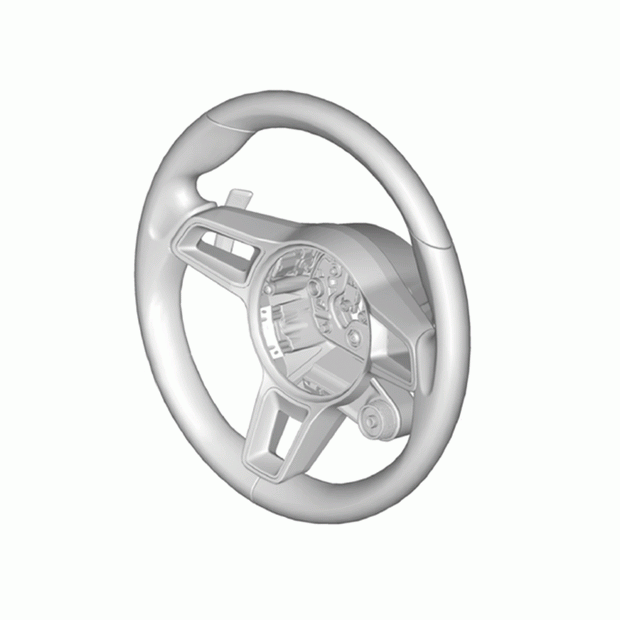 Sports steering wheel, leather – Porsche Original Part – Porsche 718 Boxster / Cayman