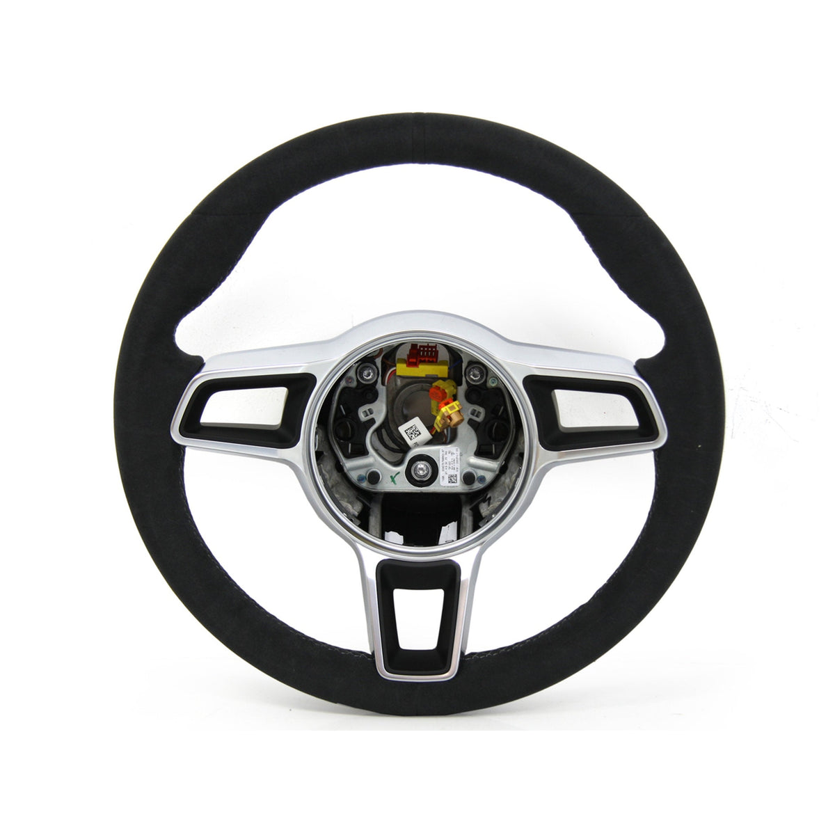 Steering wheel black Alcantara / Platinum Grey. Porsche Cayman GT4 – Porsche Boxster/Cayman