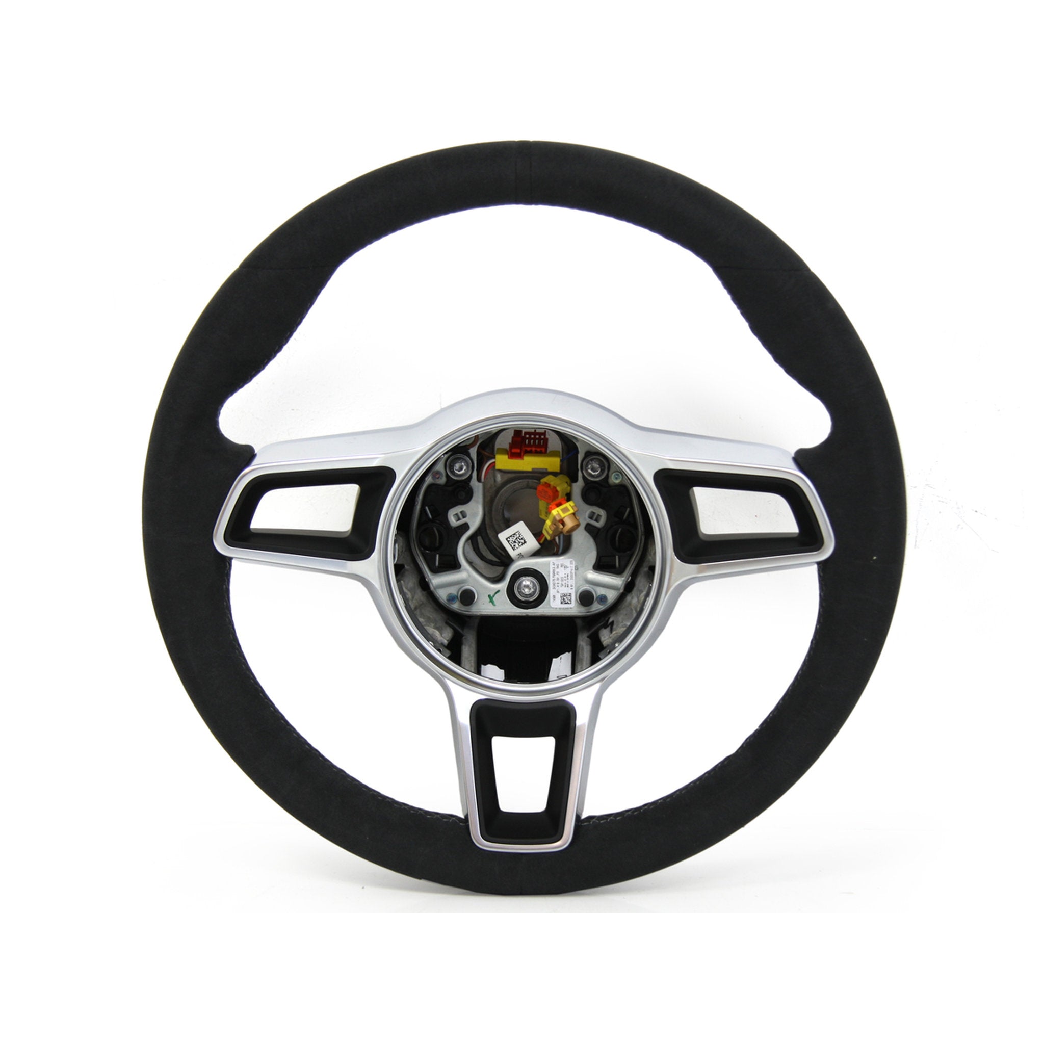 Steering wheel black Alcantara / Platinum Grey. Porsche Cayman GT4 – Porsche Boxster/Cayman