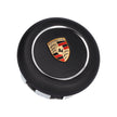 Steering wheel airbag unit, black leather – Porsche original part – Porsche 718 Boxster / Cayman