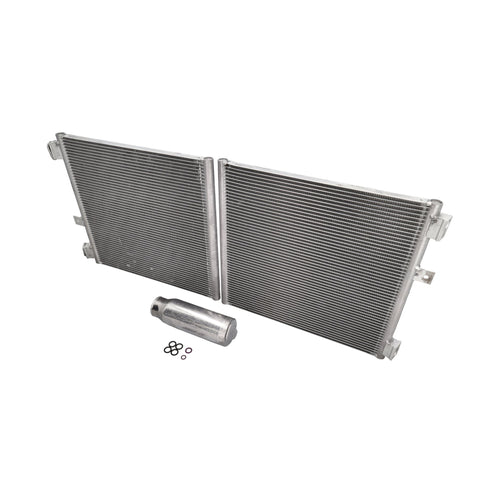 Radiator-Condenser Set for Air Conditioning. Porsche 991 Turbo