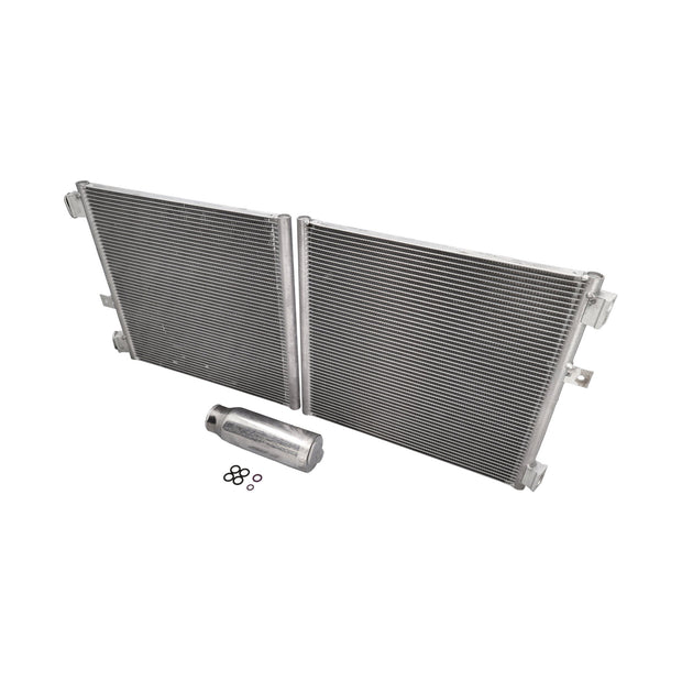 Radiator-Condenser Set for Air Conditioning. Porsche 991 Turbo
