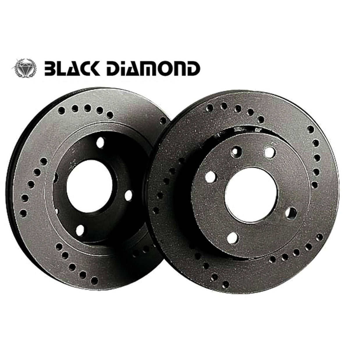 Bremsscheiben Cross-Drilled Performance vorne | Porsche 993 C2 / C4 / C2S | Black Diamond