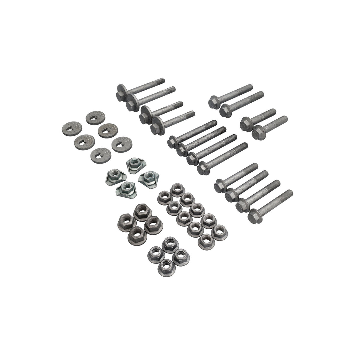 Nuts and bolts for wishbones and control arms rear axle Porsche 996