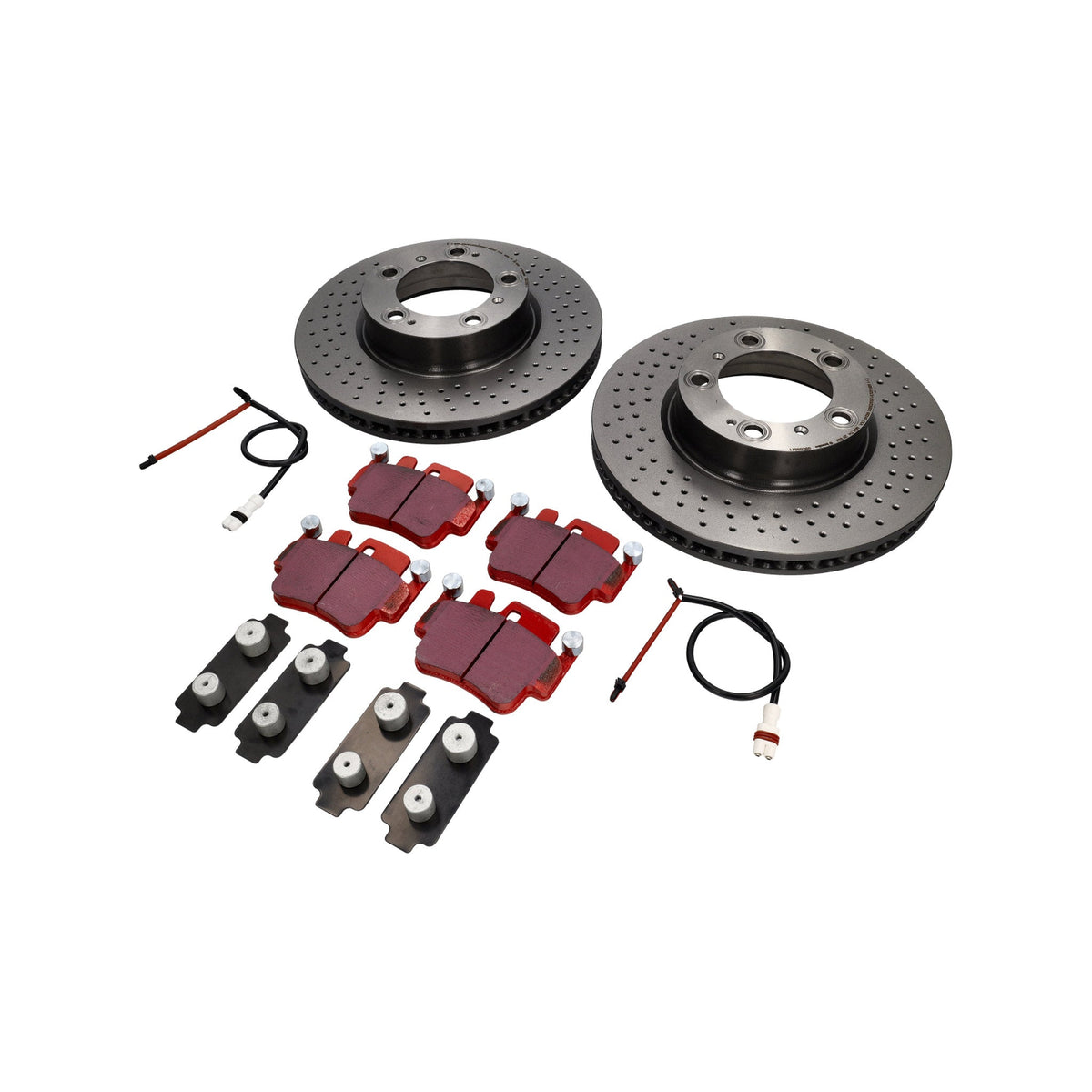Bremsscheibenpaket VORN mit Sport-EBC-Bremsbelägen Porsche Boxster S – Porsche Boxster/Cayman