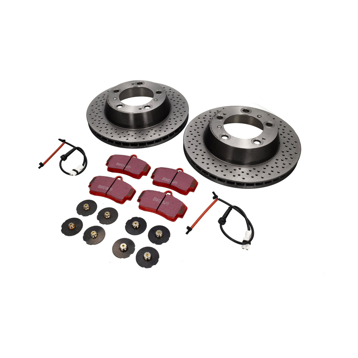 REAR Brake Disc Package with Sport EBC Brake Pads Porsche Boxster S - Porsche Boxster/Cayman