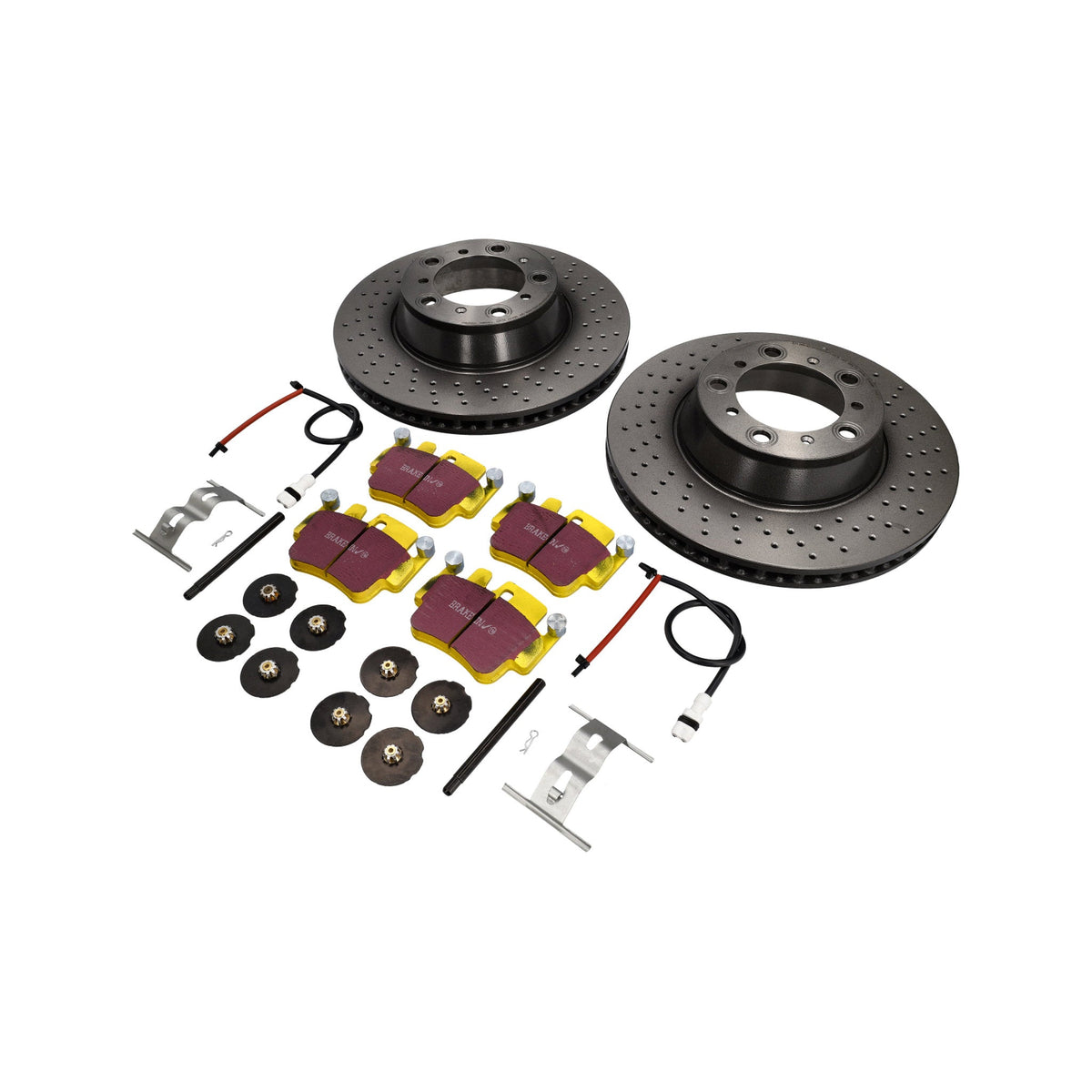 Bremsscheibenpaket Sport EBC Bremsbeläge Porsche 997 C2S 3.8L