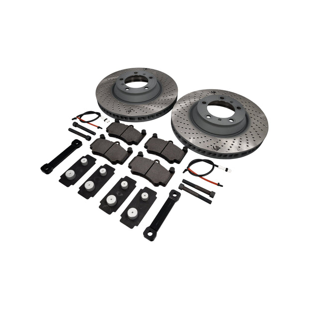 Brake Disc and Pad Upgrade to 350 mm for 996TT / C4S Front Axle