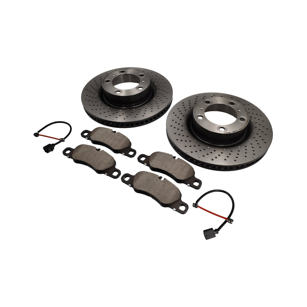 FRONT Brake Pads and Discs Package Porsche 718 Brembo