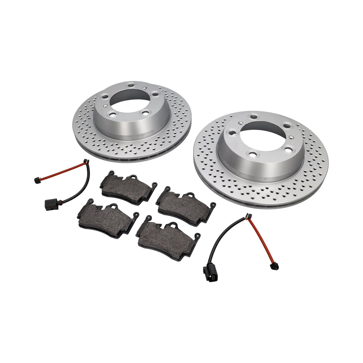 Brake Pads and Rotors Package for the Porsche 718 Rear Axle – OEM / Original Equipment Quality
