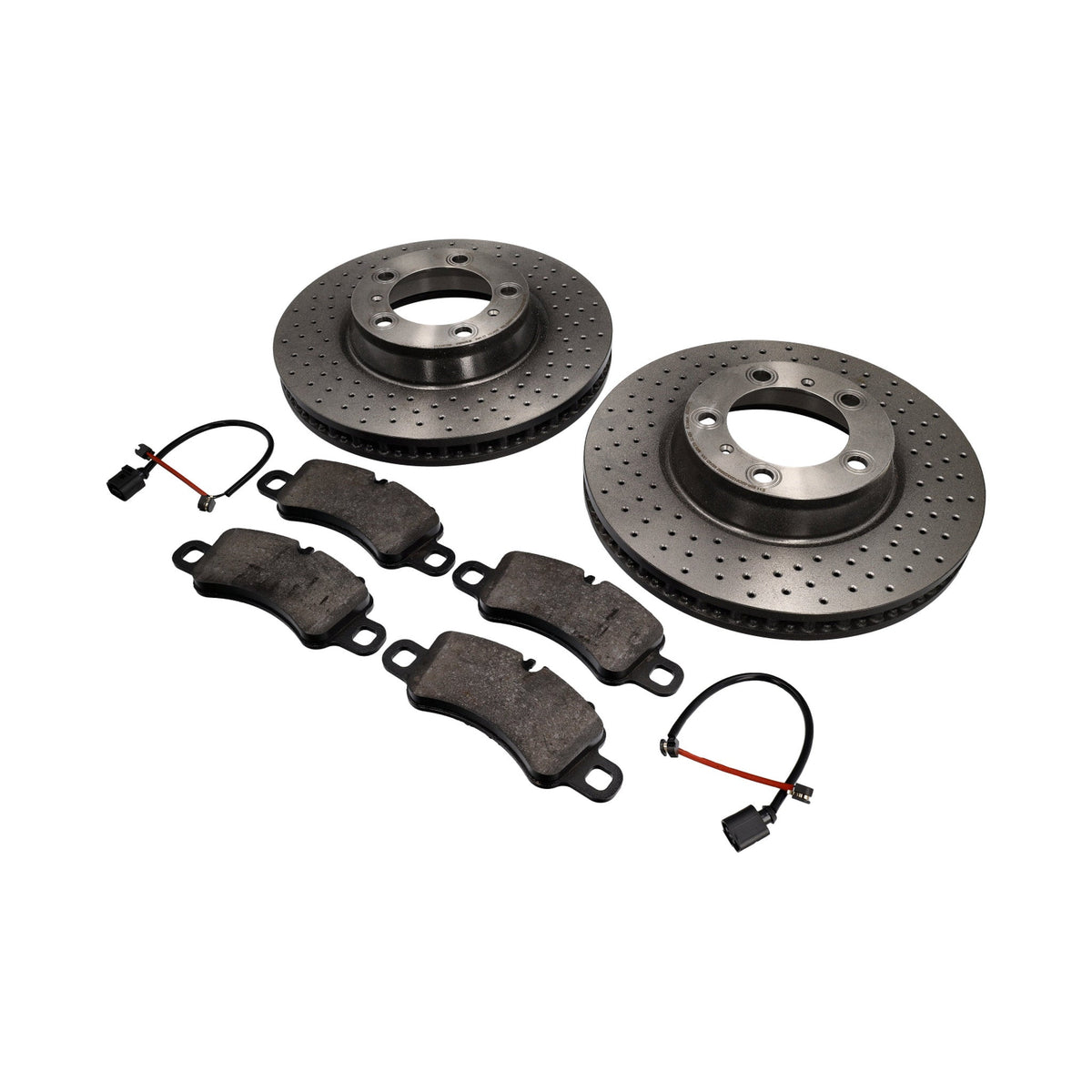 FRONT Brake Pads and Discs Package Porsche 718 S Brembo