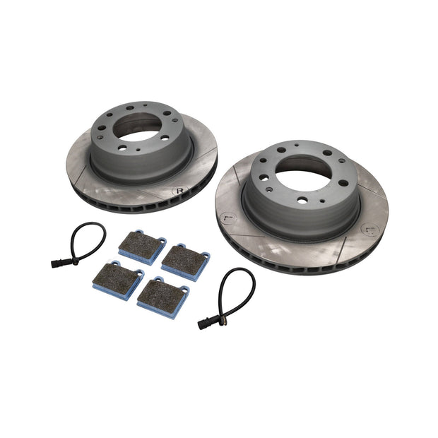 Sport-Bremsscheiben- & Belagsatz hinten (geschlitzt) für Porsche 911 3.2 Carrera – Kit