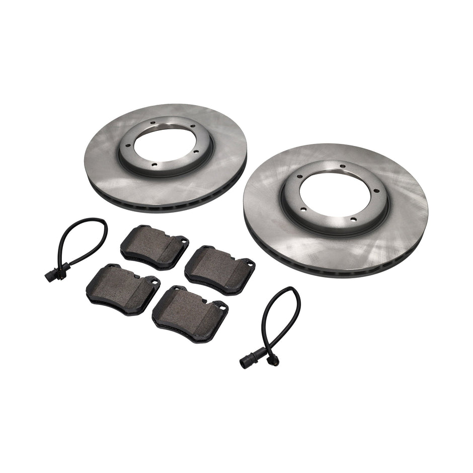 Front brake pads and brake discs. Porsche 944 from MY 1985 Sebro