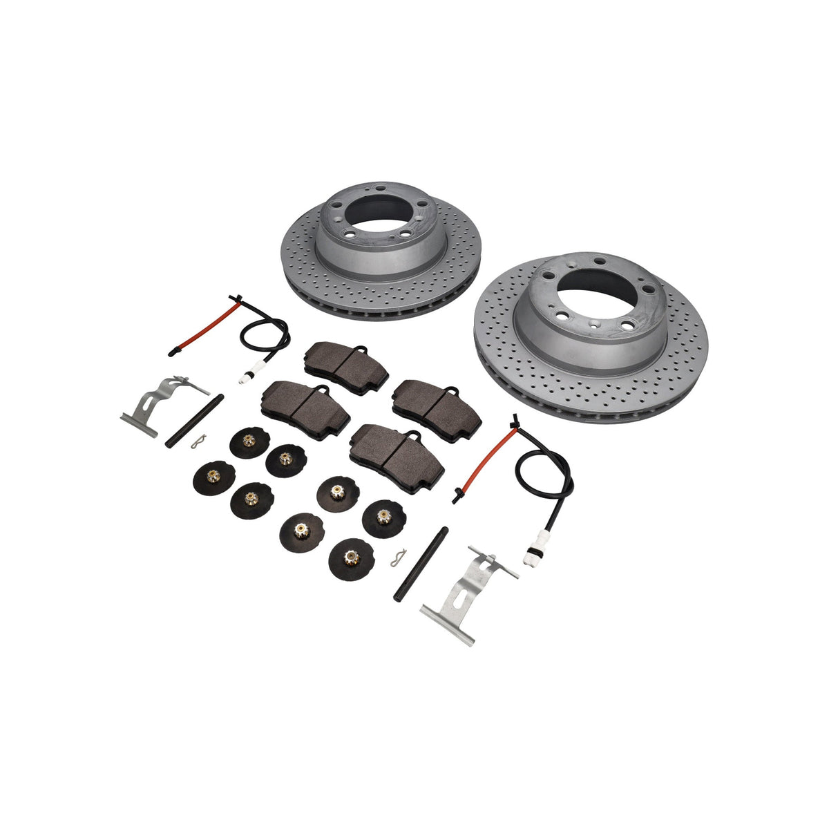 REAR Brake pads and brake discs package. Porsche 997 C2 Textar