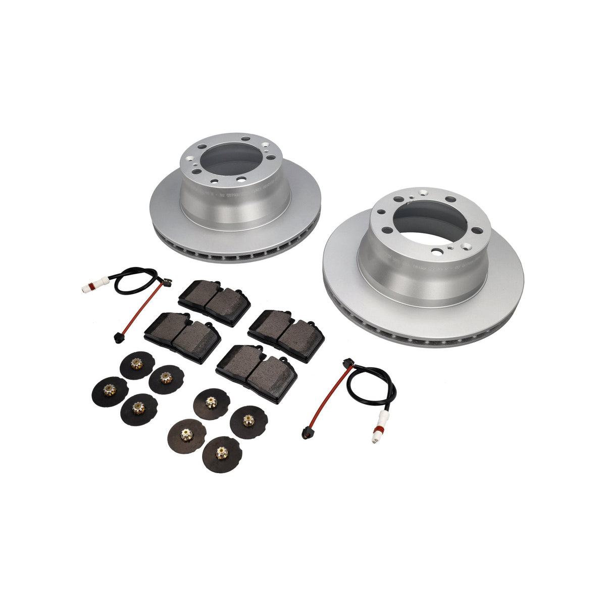 Brake Pads & Discs Set Rear Axle Porsche 964 C2 1991-93 large calipers – ABS Quality