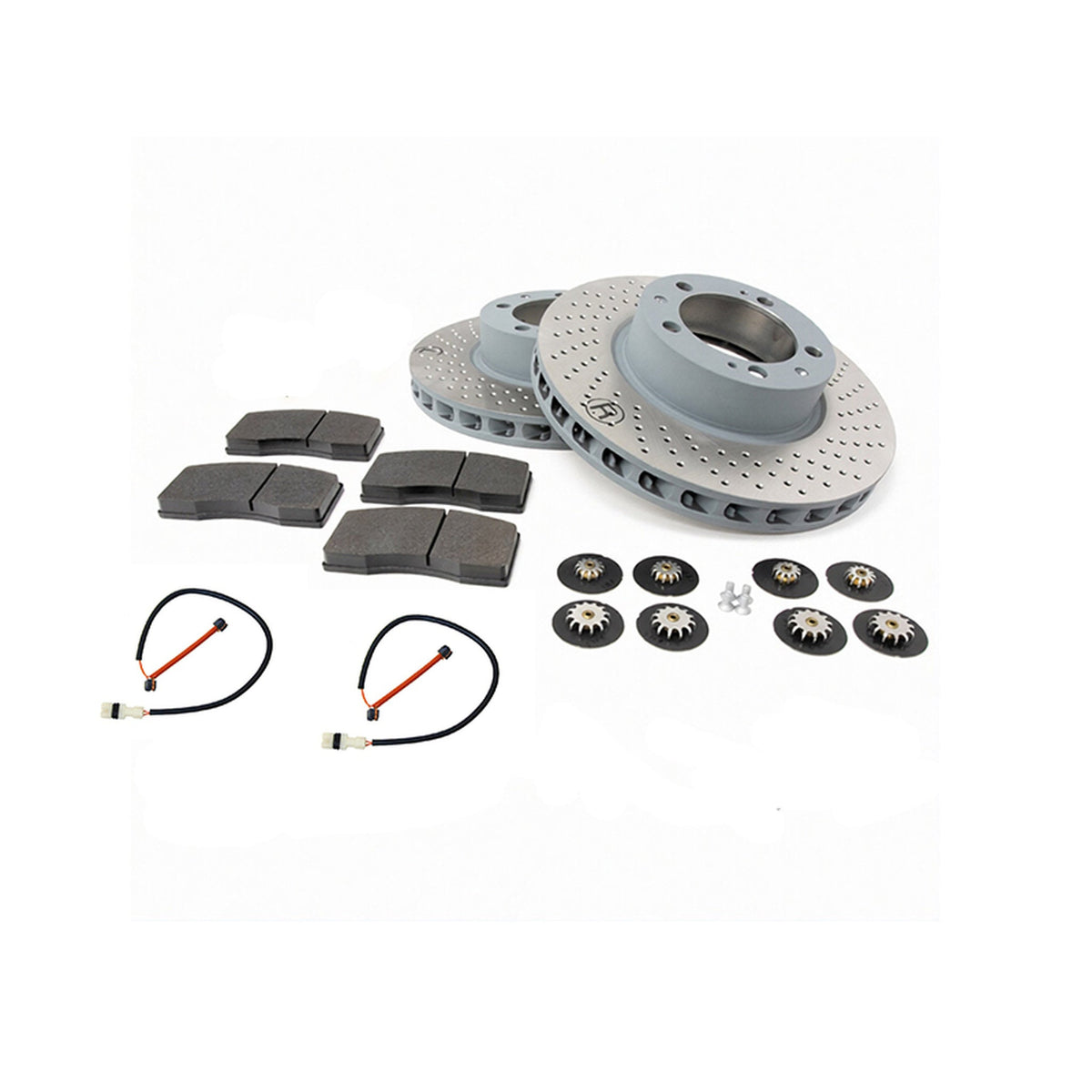 Brake Disc & Pad Set Front Axle Porsche 964 Turbo 3.6L