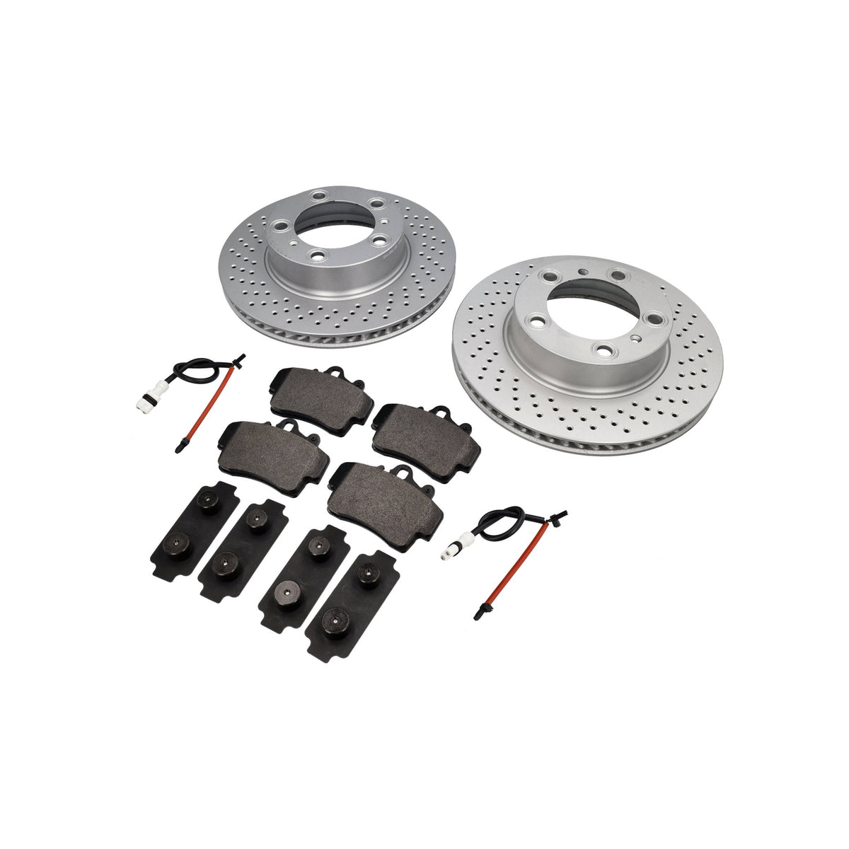 Brake Pad and Rotor Package for the Front Axle of the Porsche 987 Boxster / 987C Cayman from SHW