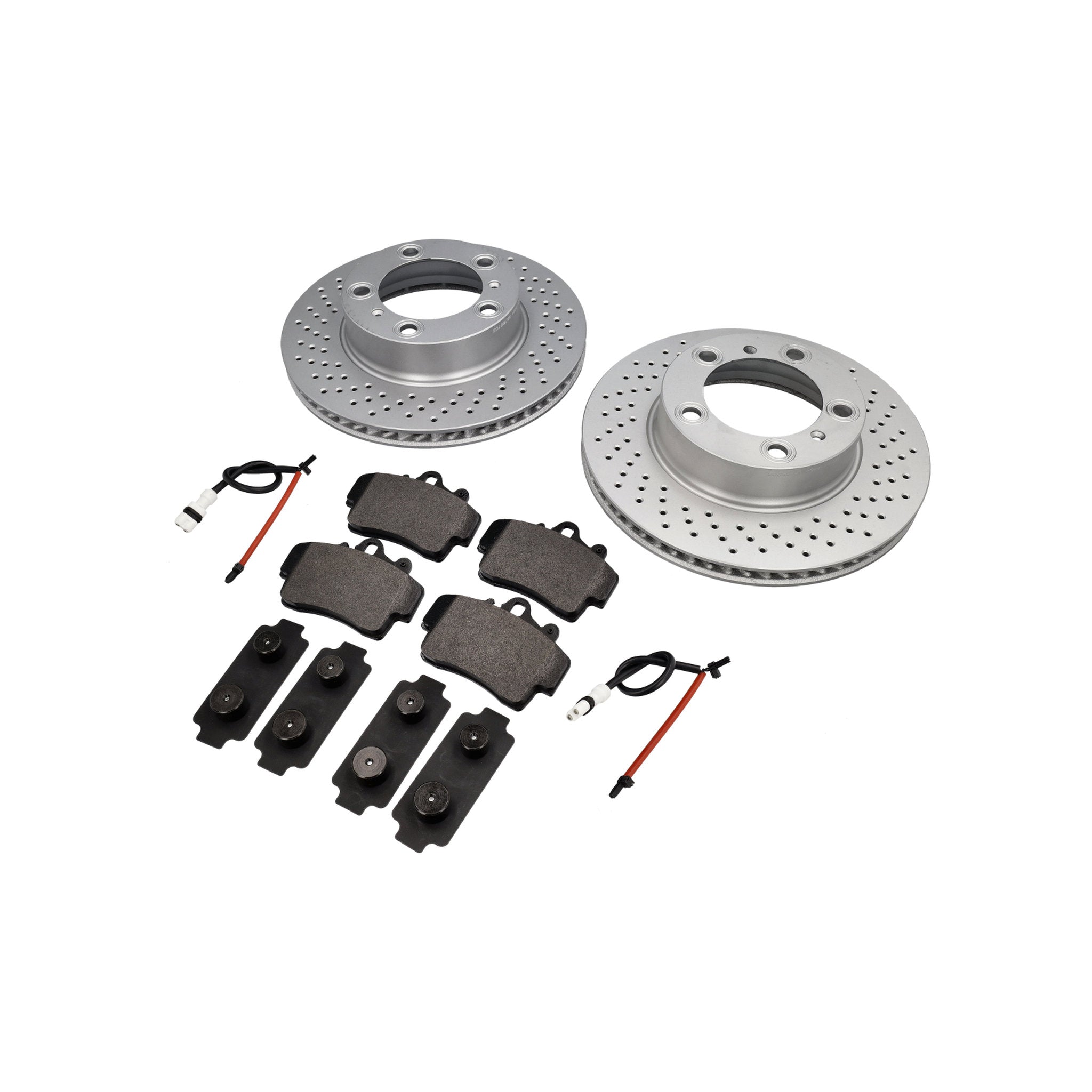 Brake Pad and Rotor Package for the Front Axle of the Porsche 987 Boxster / 987C Cayman from SHW