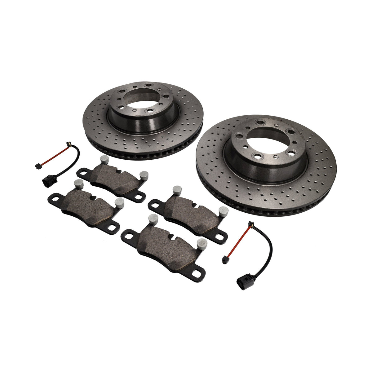 Bremsbeläge und Bremsscheiben-Paket für die Hinterachse Porsche 991.2