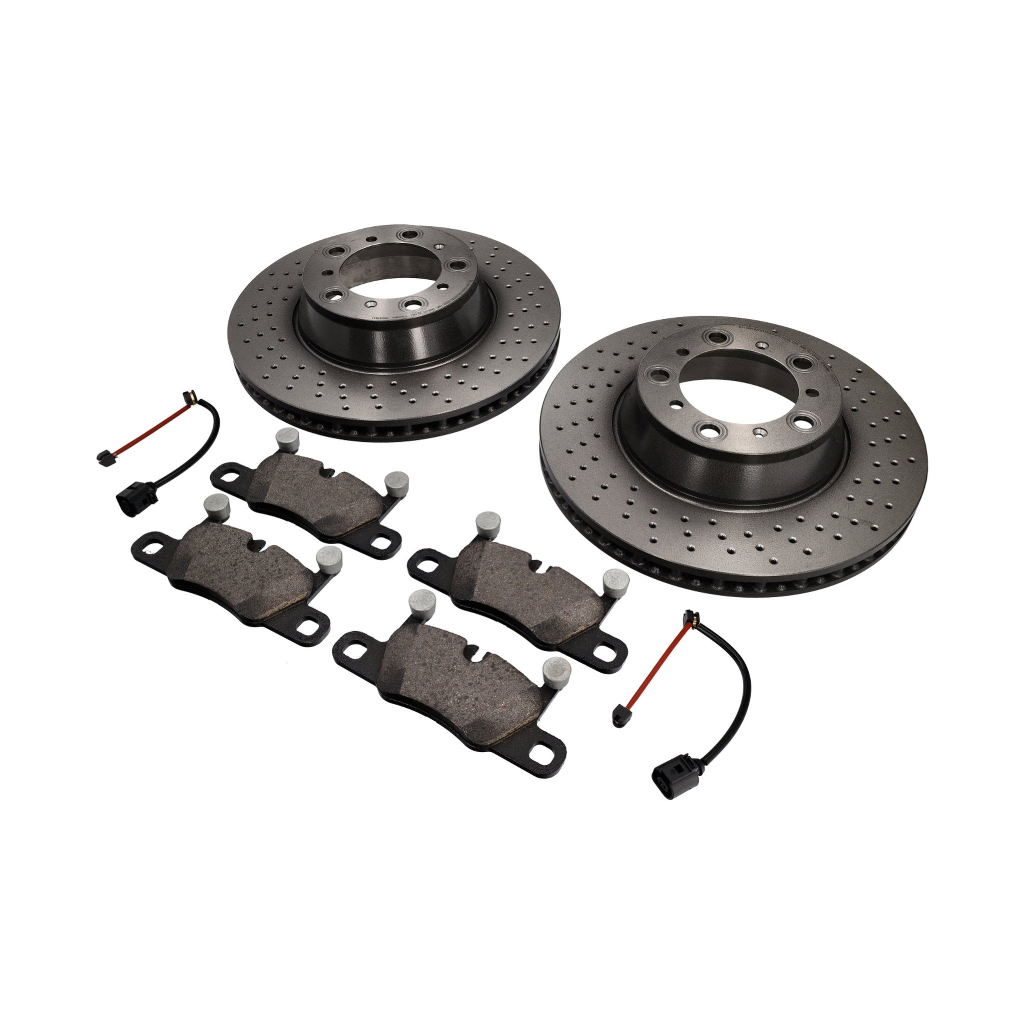 Brake Pads and Discs Kit for Rear Axle Porsche 991.2