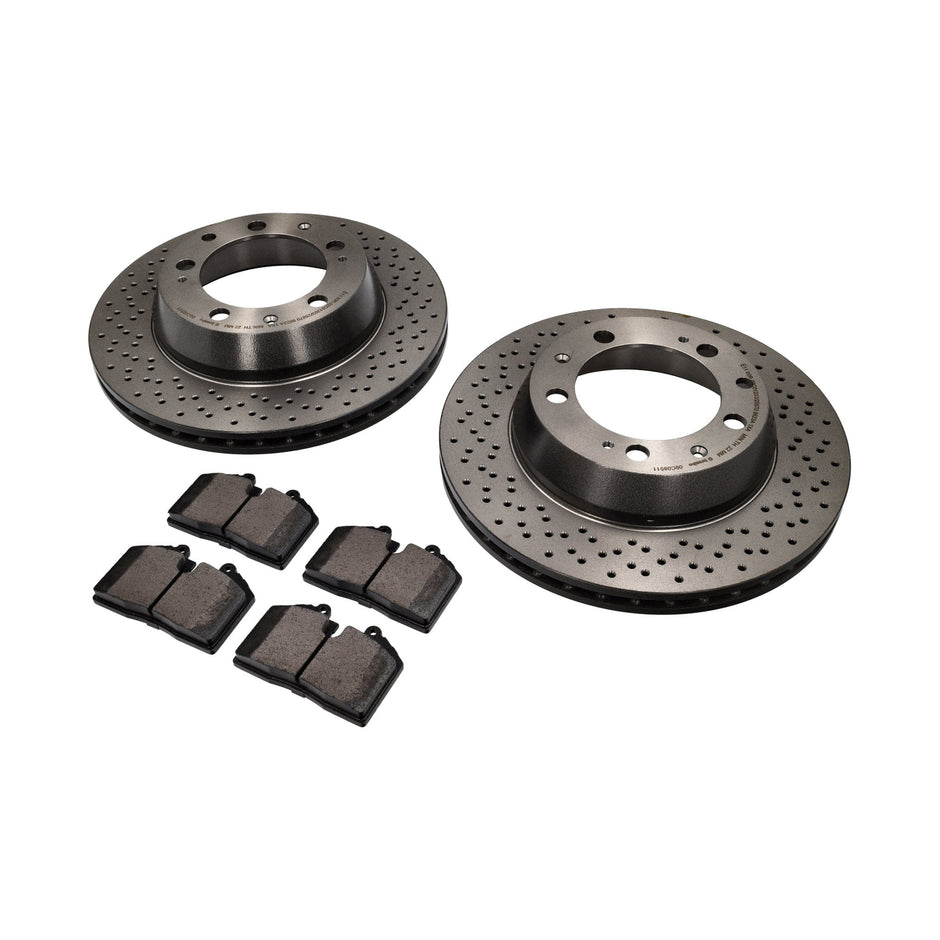 Bremsbeläge & Bremsscheiben-Paket hinten | Porsche 993 C2 / C4 1994 – 1997 | Brembo