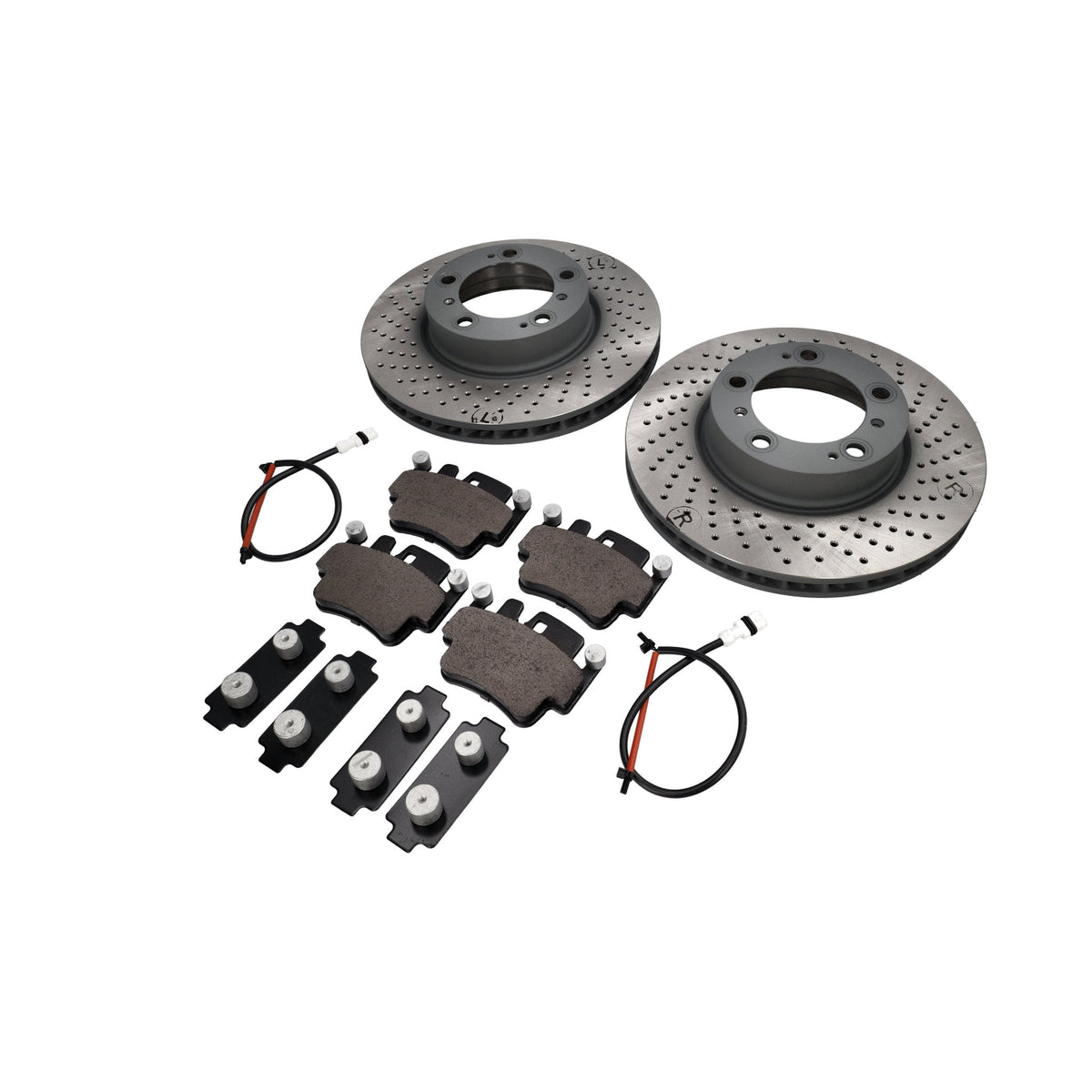 Bremsbeläge und Bremsscheiben-Set für die Vorderachse. Porsche 996 (1997–2004)