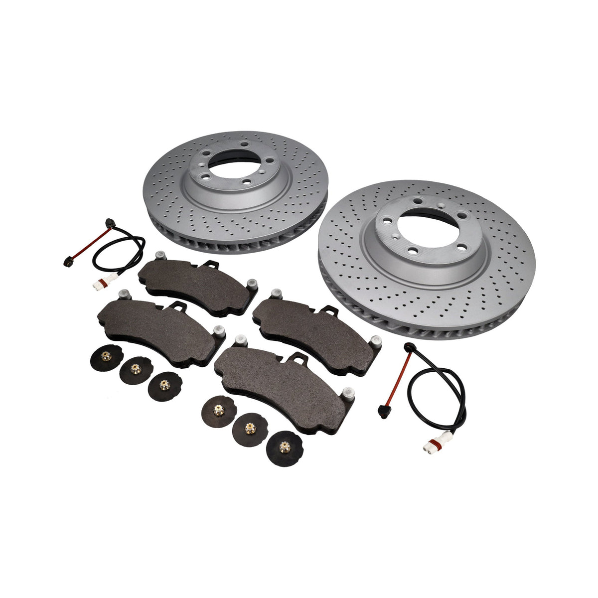 Vordere Bremsbeläge und Bremsscheibenpaket. Porsche 996 GT3 2003>> ABS