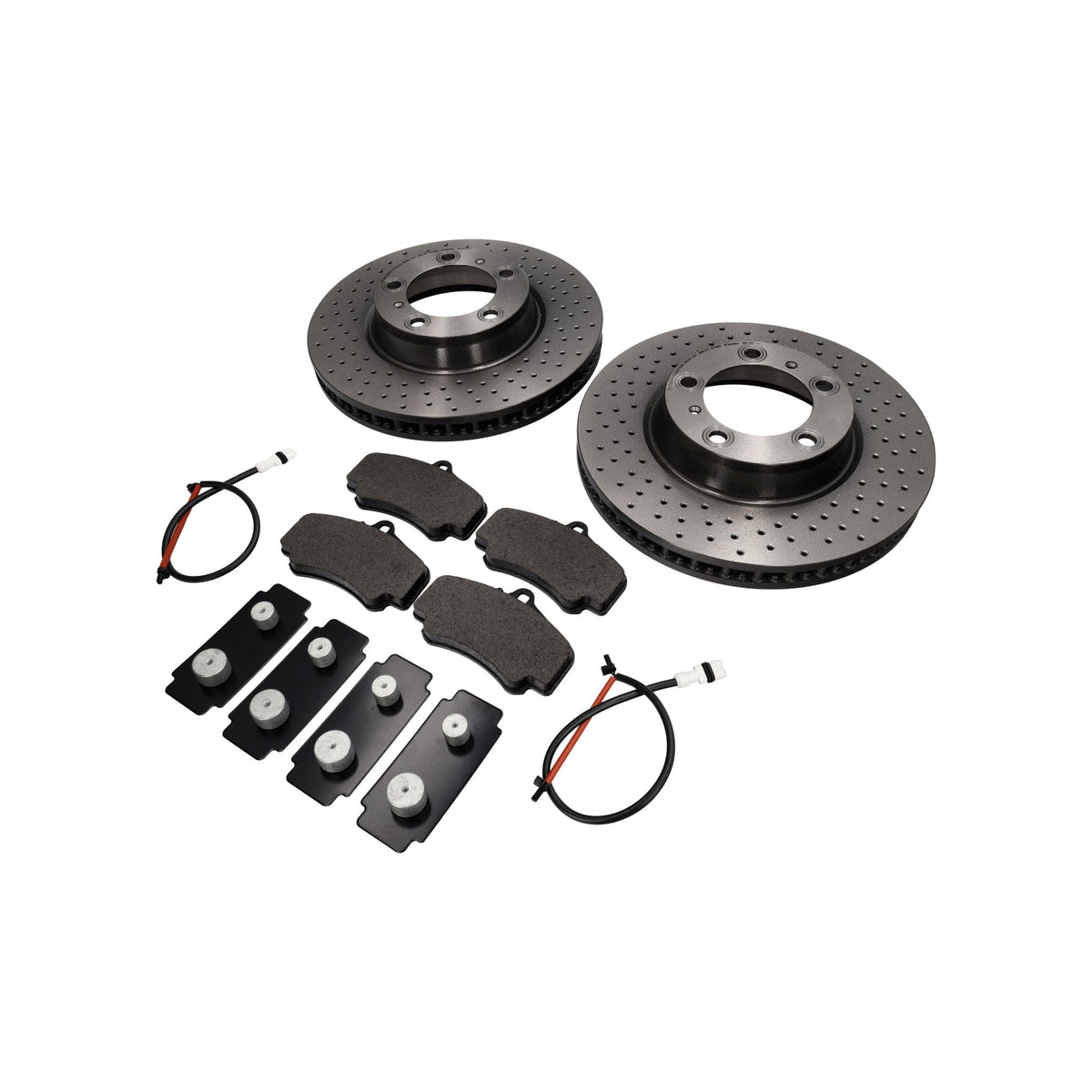 Vorderrad-Bremsbeläge und Bremsscheibenpaket. Porsche 996 C4S / 996 Turbo