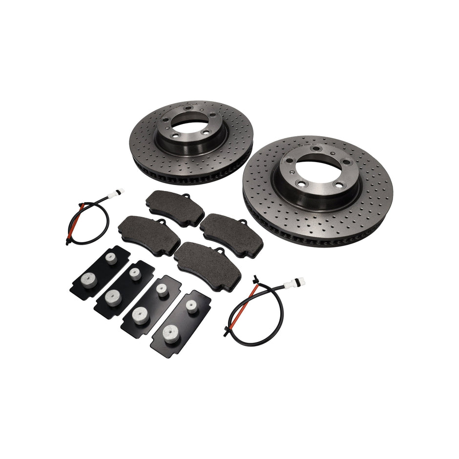 Vorderrad-Bremsbeläge und Bremsscheibenpaket. Porsche 996 C4S / 996 Turbo