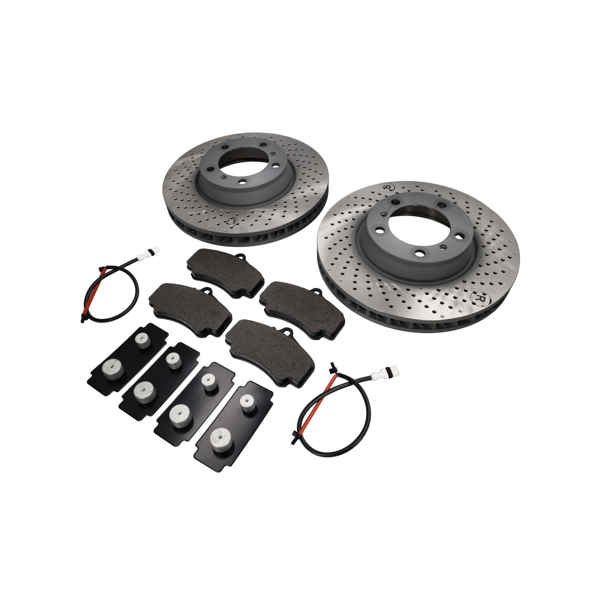 Bremsbeläge und Bremsscheibenpaket VORNE "Original Porsche" für Porsche 996C4S / 996 Turbo