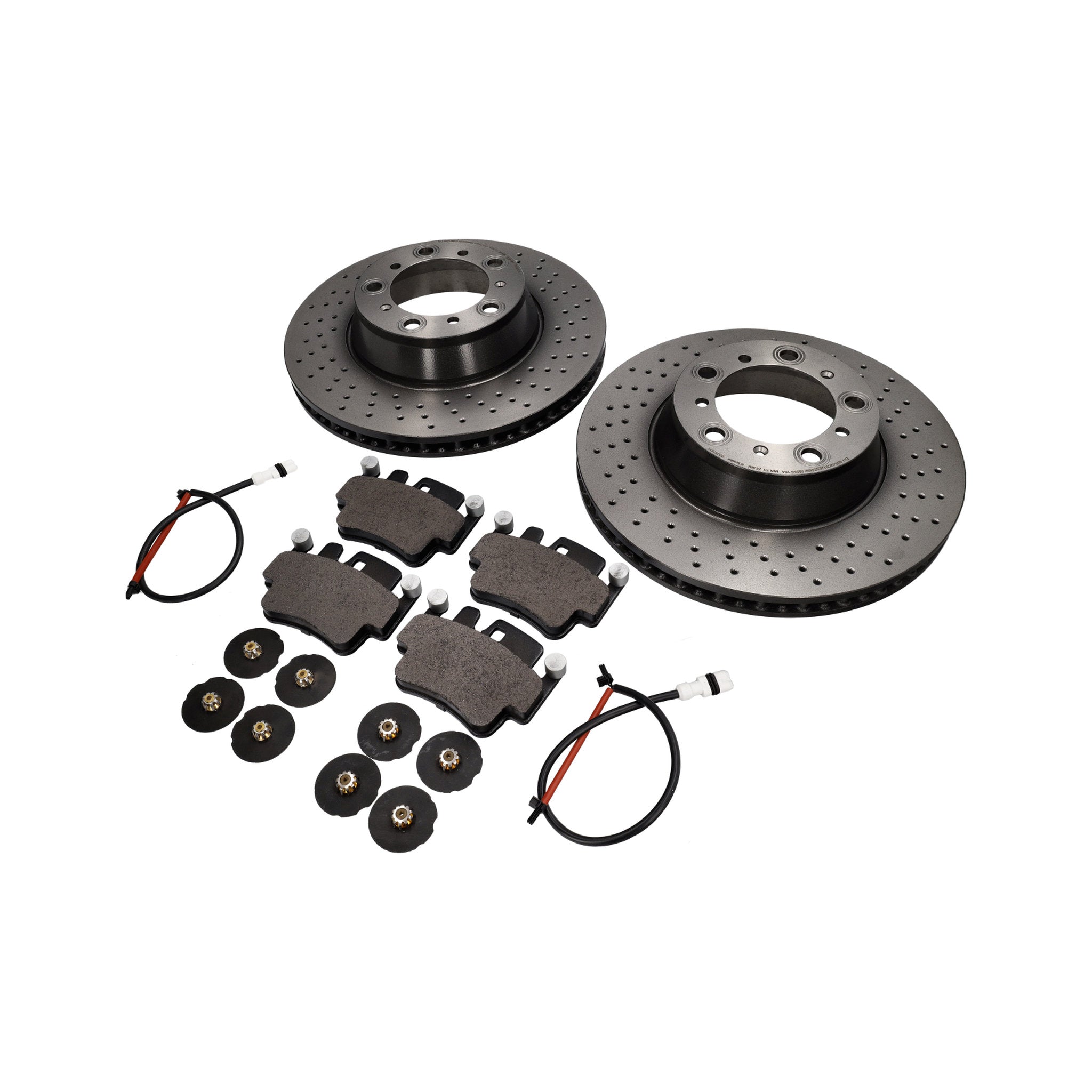 Hintere Bremsbeläge und Bremsscheibenpaket. Porsche 996 C4S / 996 Turbo