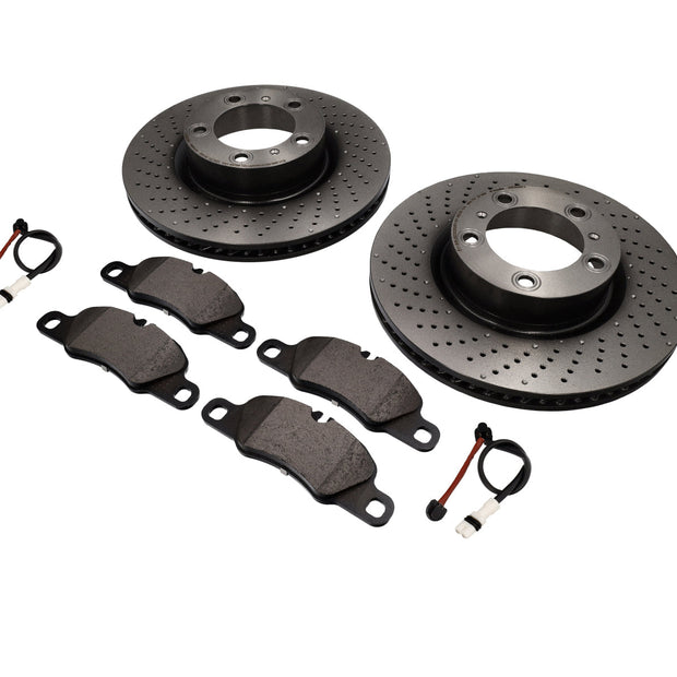 FRONT Brake Pads and Discs Package Porsche 997 3.6L C2