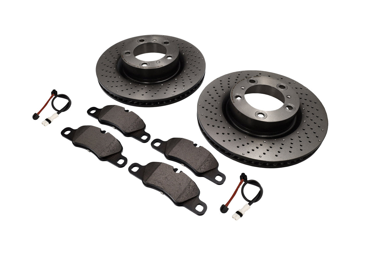 Brake pads and discs kit FRONT Porsche 997 3.6L C2