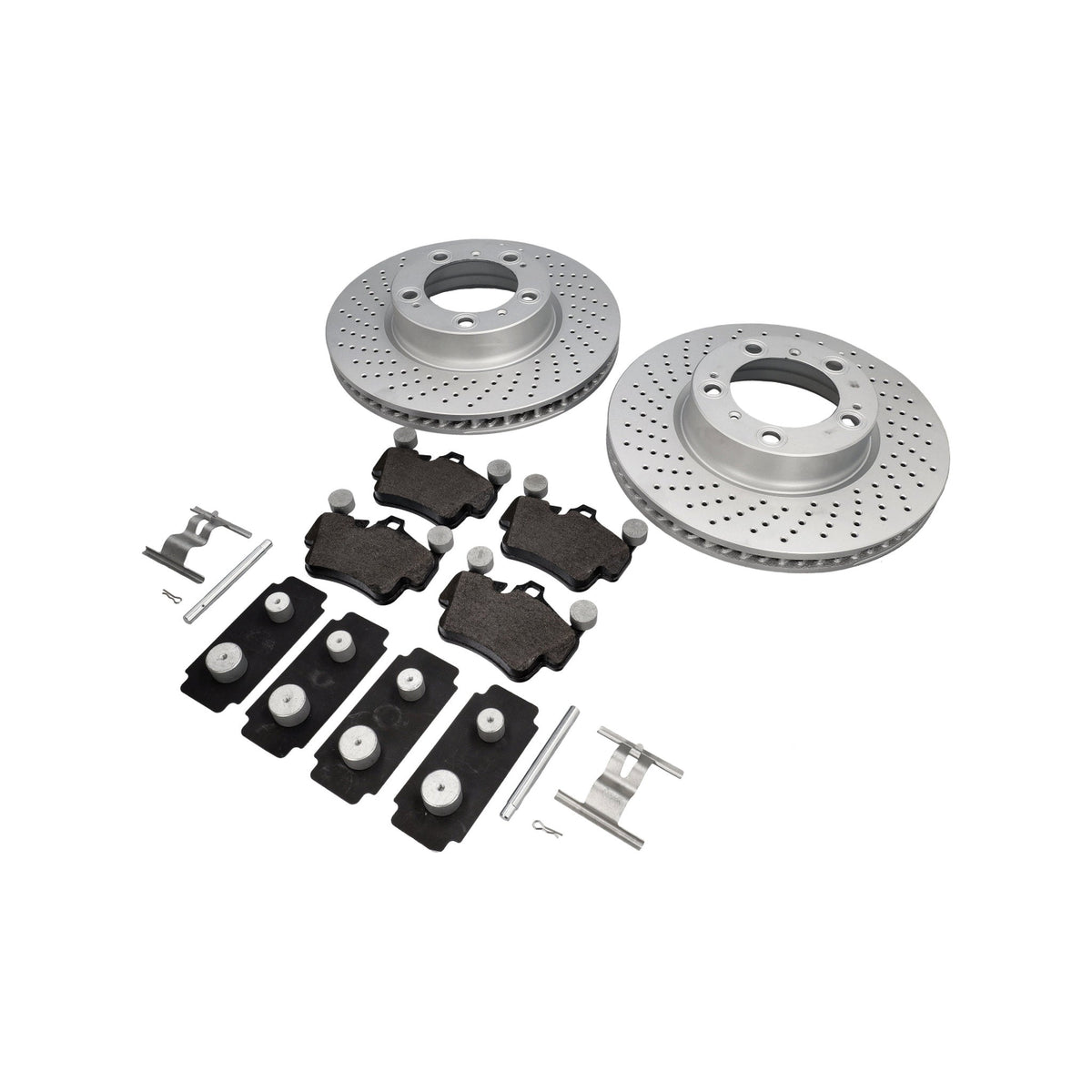 FRONT Brake pads and brake discs package. Porsche 997 C2 Textar
