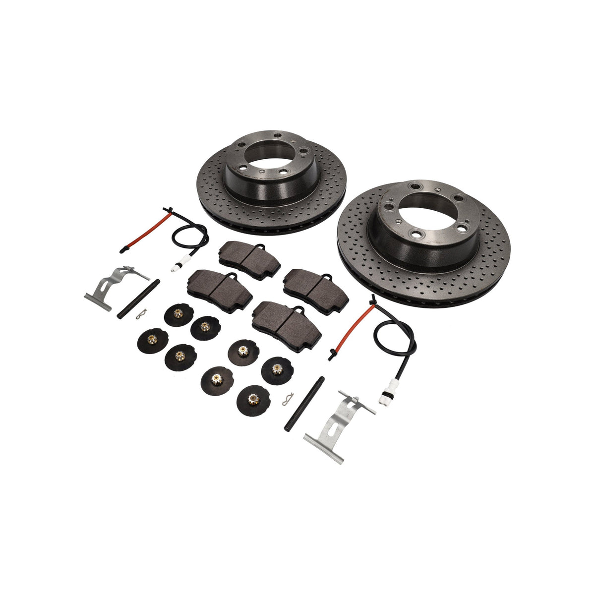 REAR Brake Pads and Brake Discs Package. Porsche 997 C2 Brembo