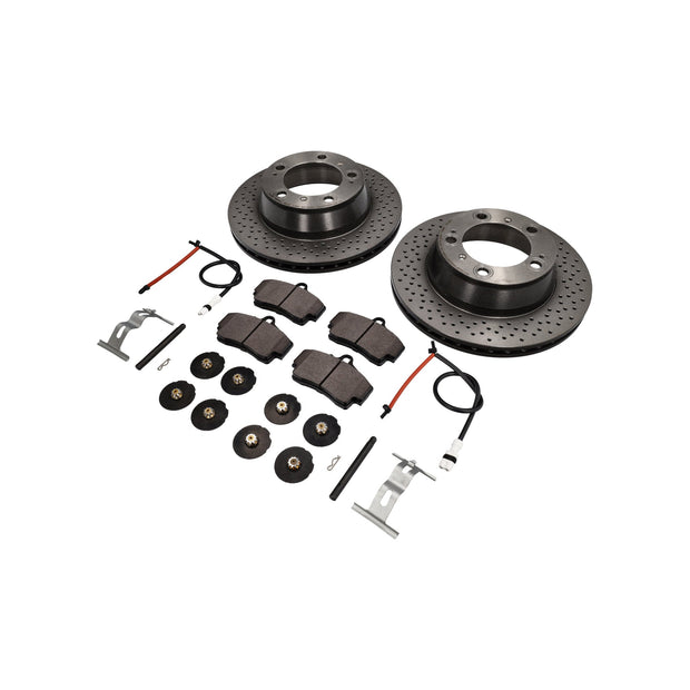 REAR Brake Pads and Brake Discs Package. Porsche 997 C2 Brembo