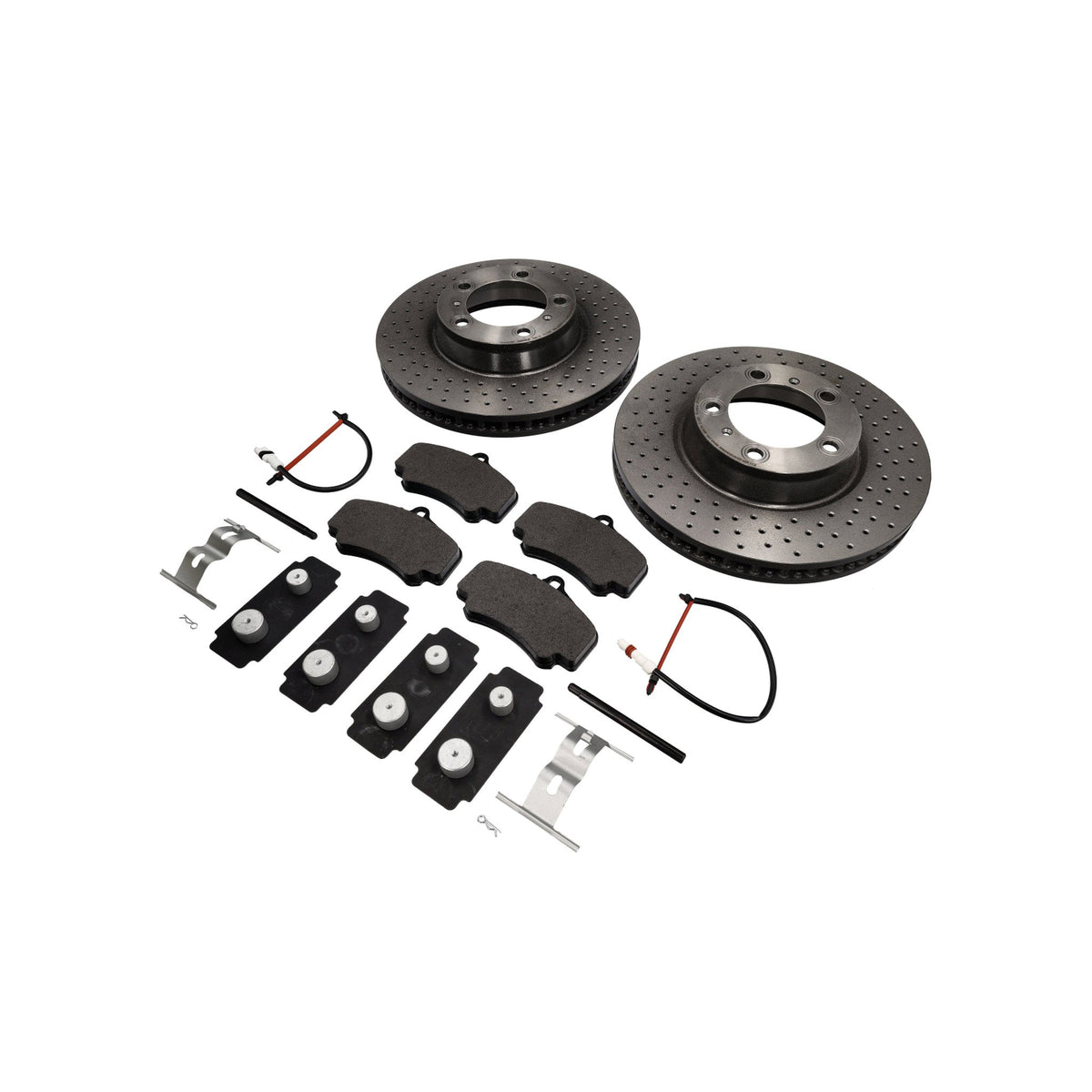 FRONT Brake Pads and Discs Package Porsche 997 C2S Brembo