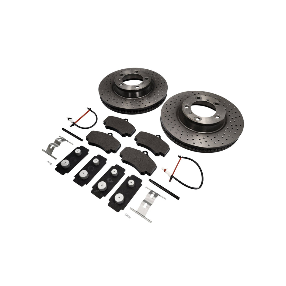 FRONT Brake Pads and Discs Package Porsche 997 C2S Brembo