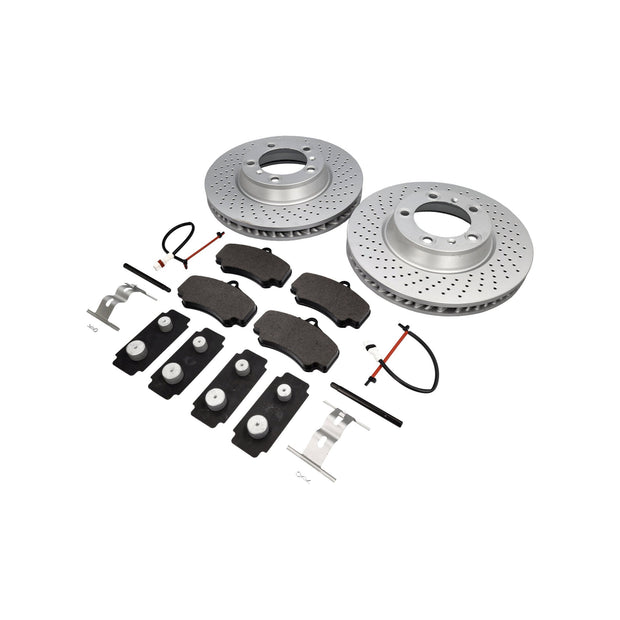 Brake pads and brake discs package FRONT Porsche 997 C2S Textar