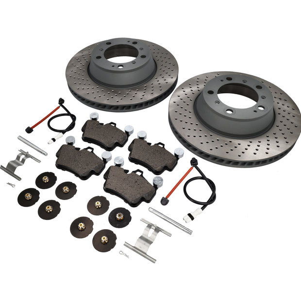 Bremsscheiben SHW & Bremsbeläge Brembo, hinten