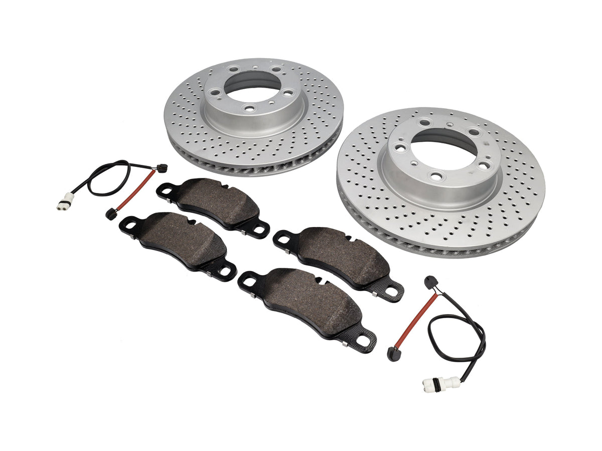 FRONT Brake Pads and Discs Package Porsche 997 3.6L C4 - OEM / Original Equipment Quality