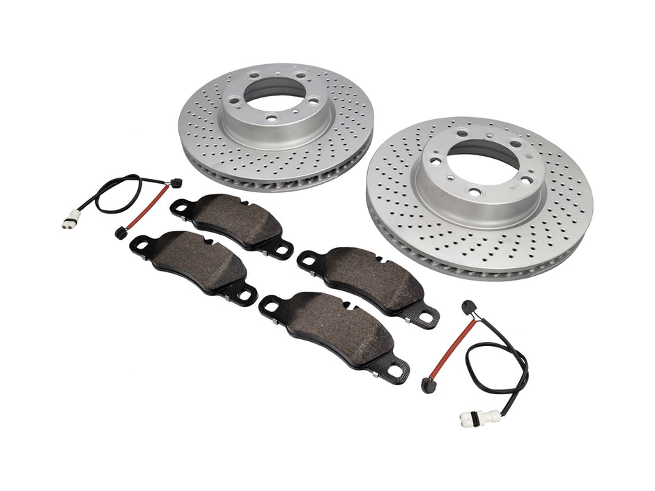 VORDERE Bremsbeläge und Bremsscheibenpaket Porsche 997 3.6L C4 - OEM / Erstausrüsterqualität